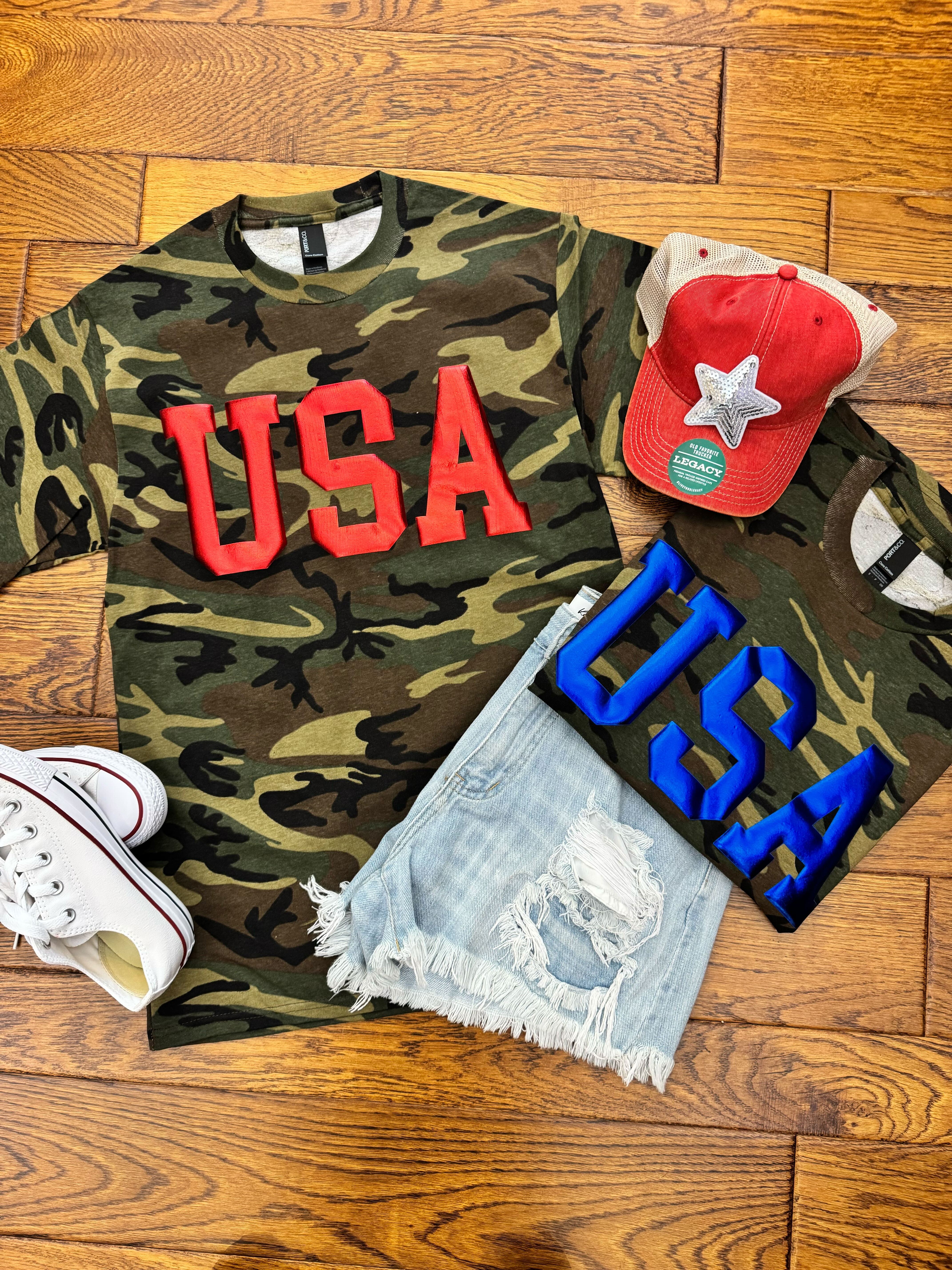 USA CAMO PUFF METALLIC