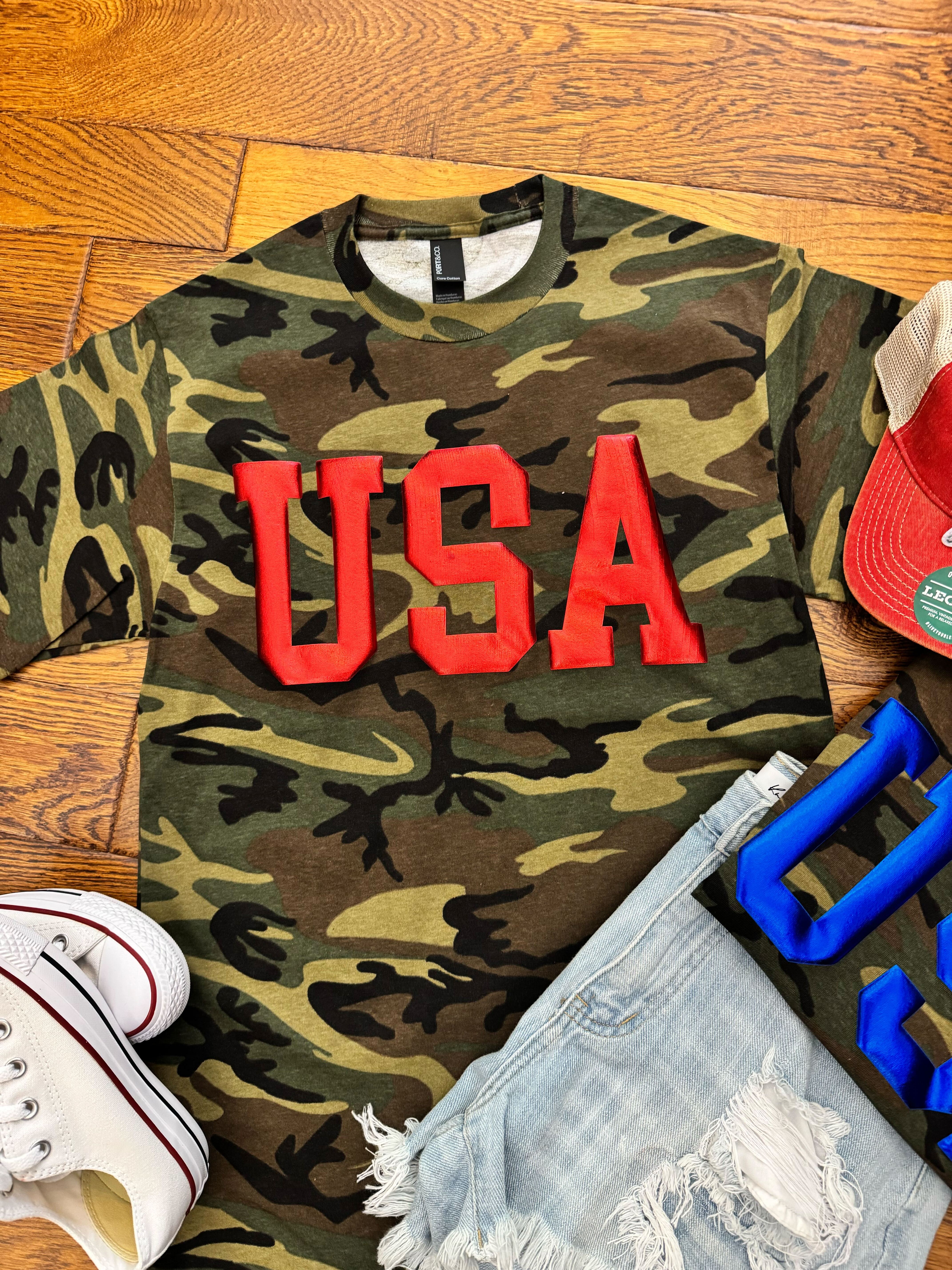 USA CAMO PUFF METALLIC