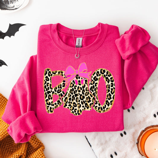 Boo Ghost Leopard Pink