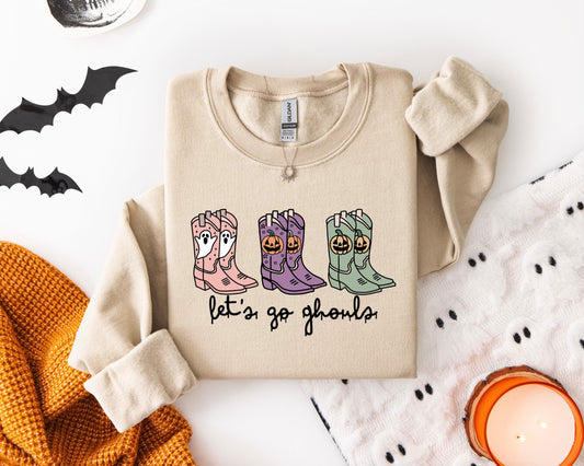Let's Go Ghouls boots