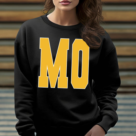 MO Gold Inside White Outside Spangle Comfort Colors