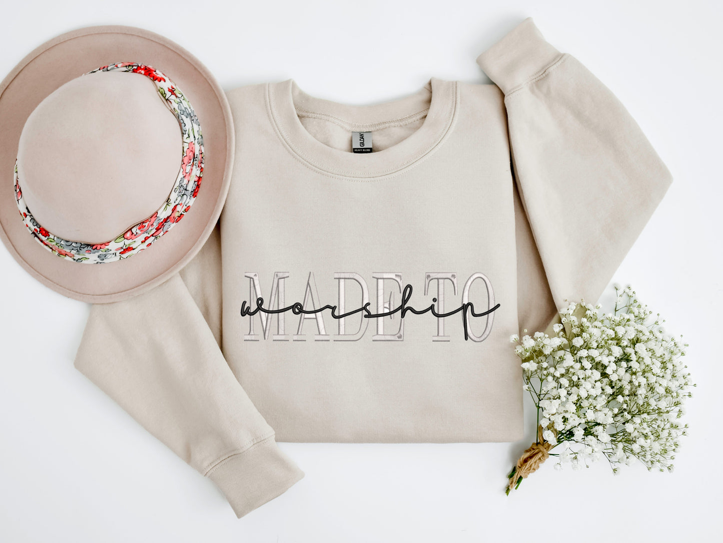 Made to Worship Embroidery Comfort Colors