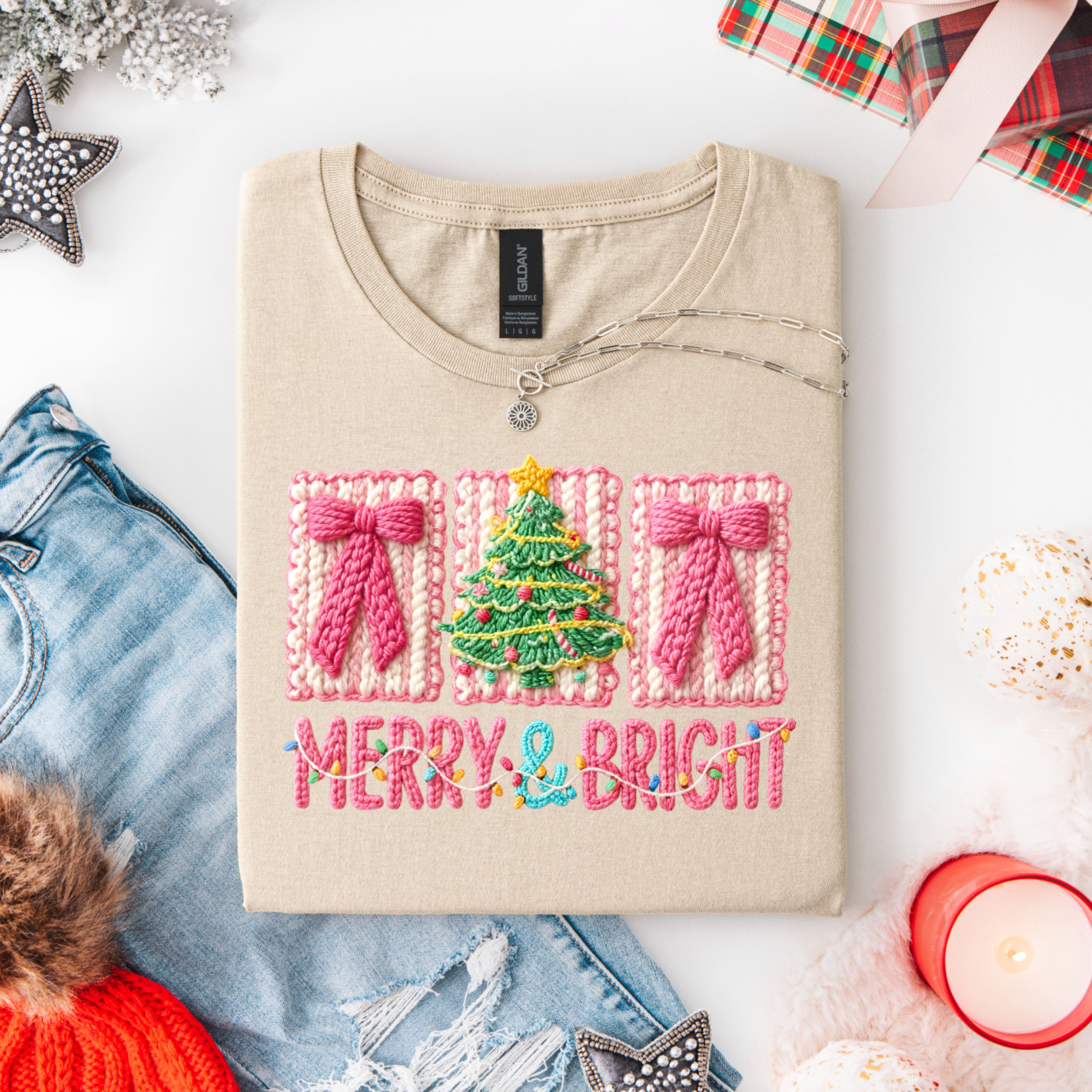 Merry and Bright Faux Yarn