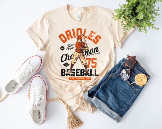 Orioles Retro Ivory Comfort Colors