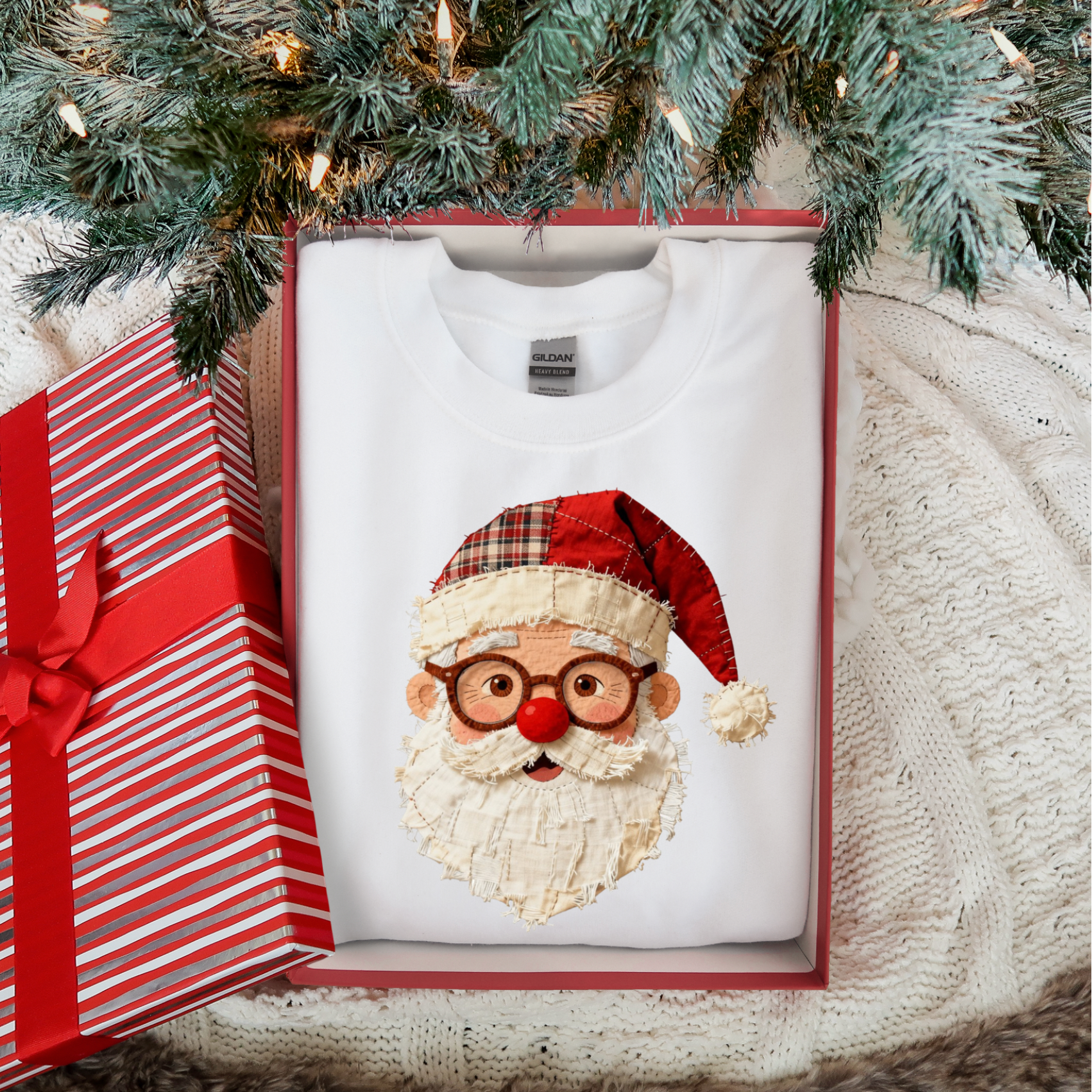 Santa Faux Patchwork