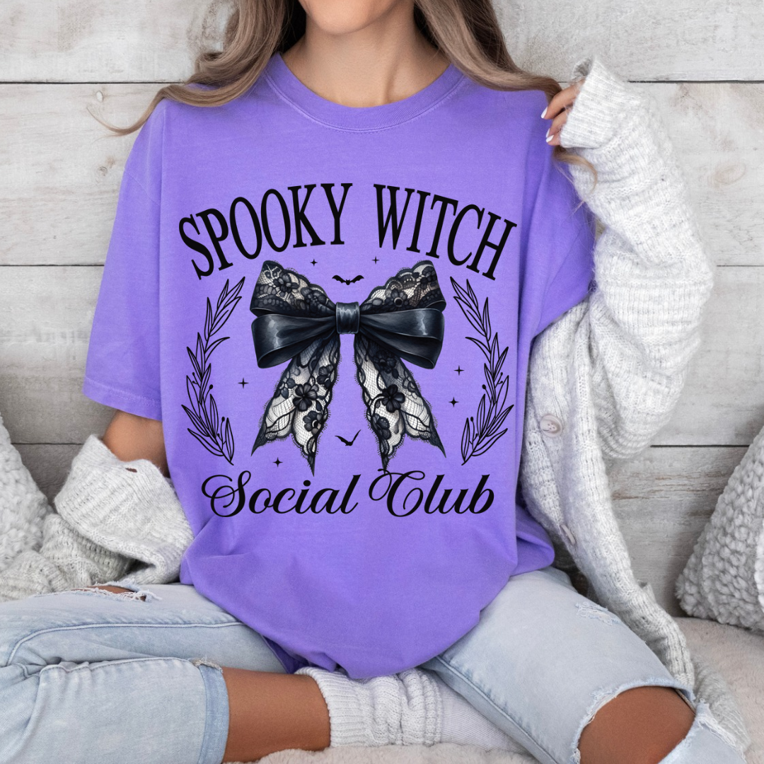 Spooky Witch Social Club Comfort Colors
