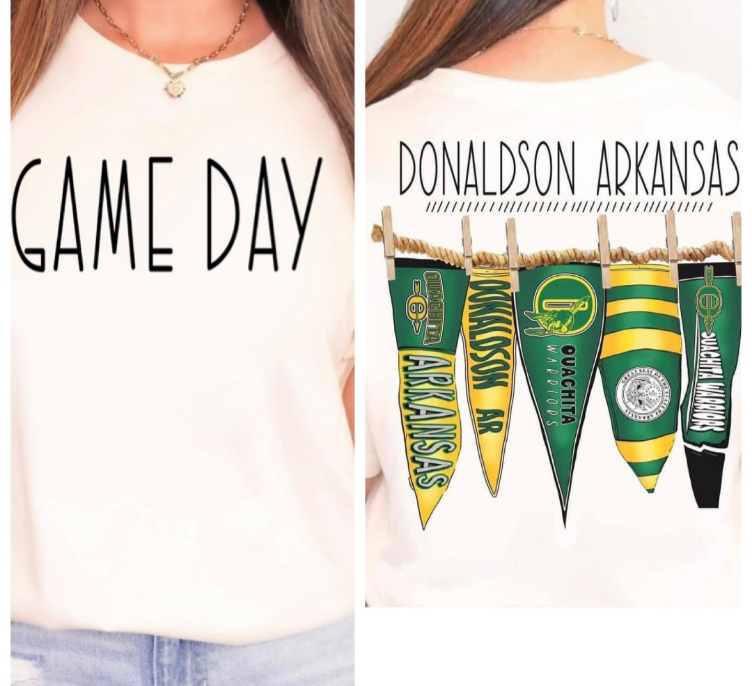 Donaldson Arkansas Pennant Flags Comfort Colors
