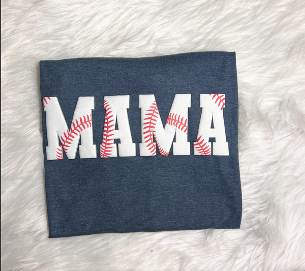 Custom Sport Mama Printed Puff Comfort Colors
