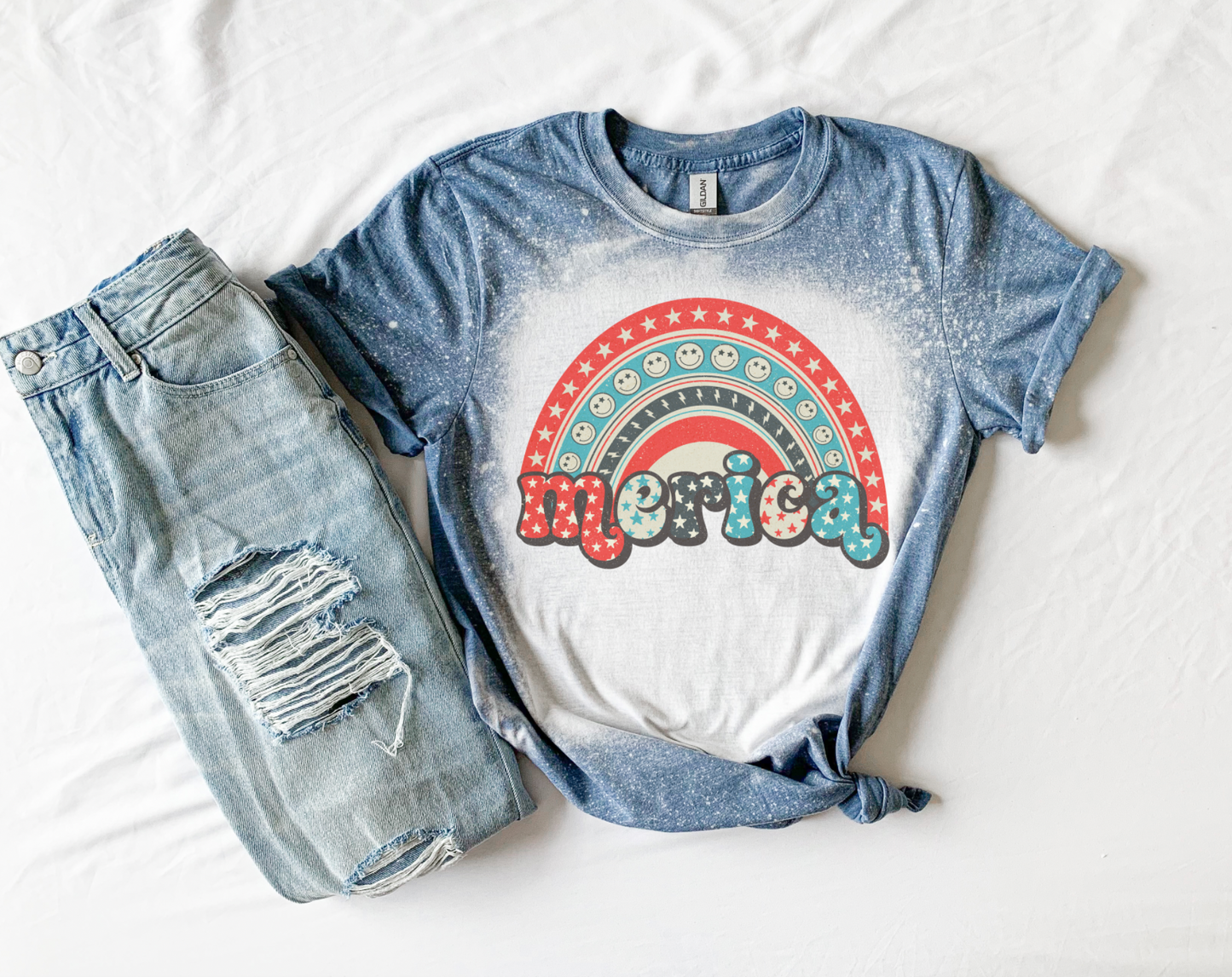 Merica Rainbow Acid Washed