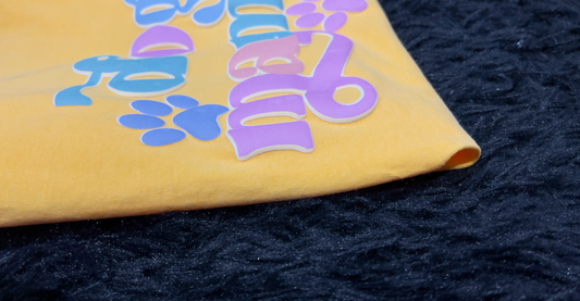 Dog Mama Pastel Printed Puff Short Sleeve