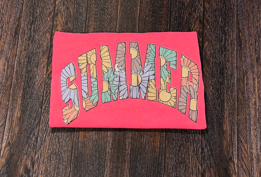 Summer Retro Printed Puff