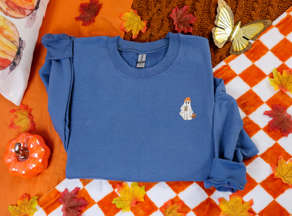 Embroidered Ghost Coffee Pocket