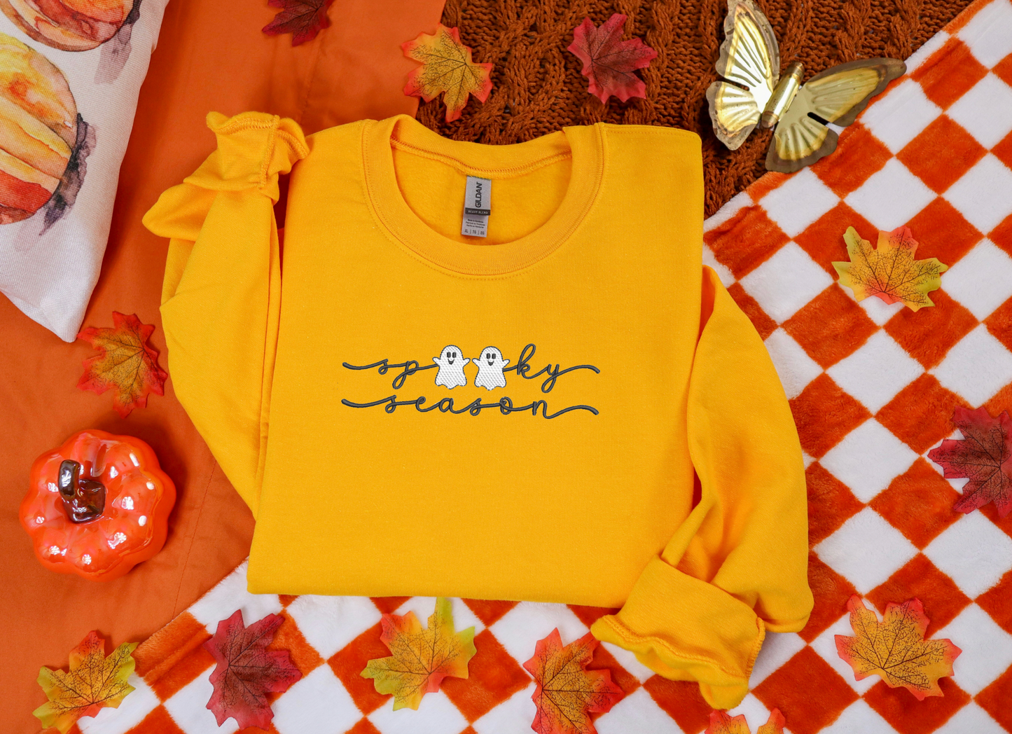 Spooky Season Ghost Embroidery