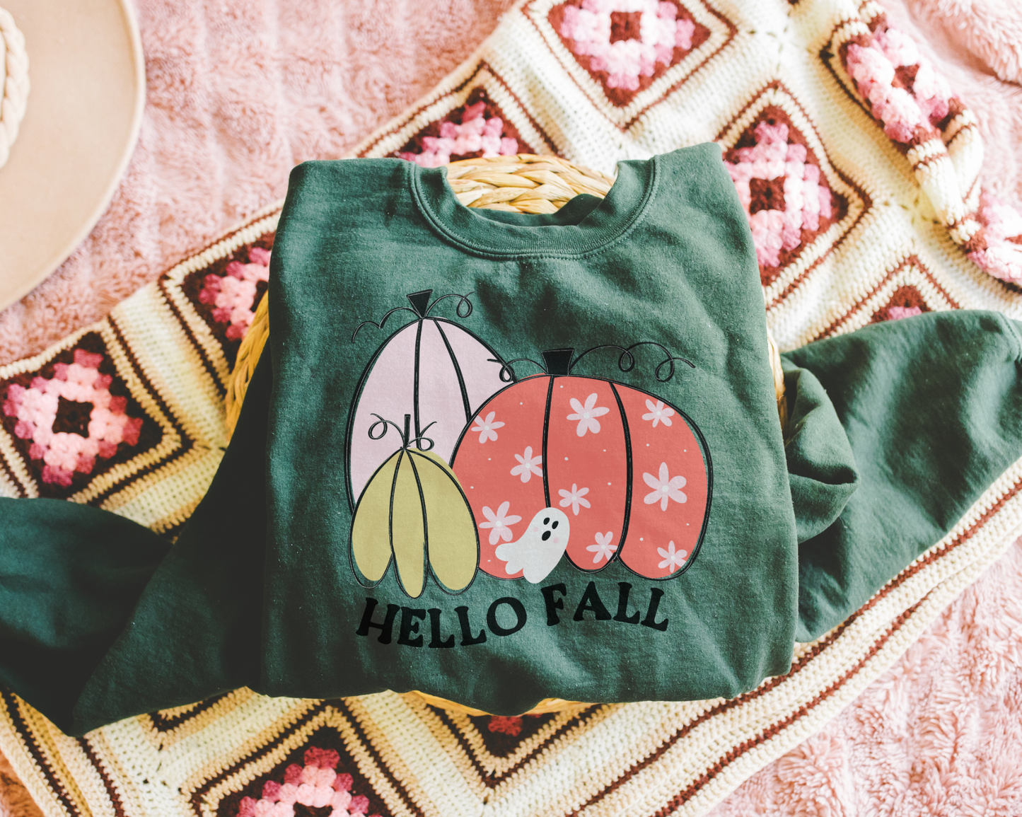 Hello Fall Pumpkin Ghost