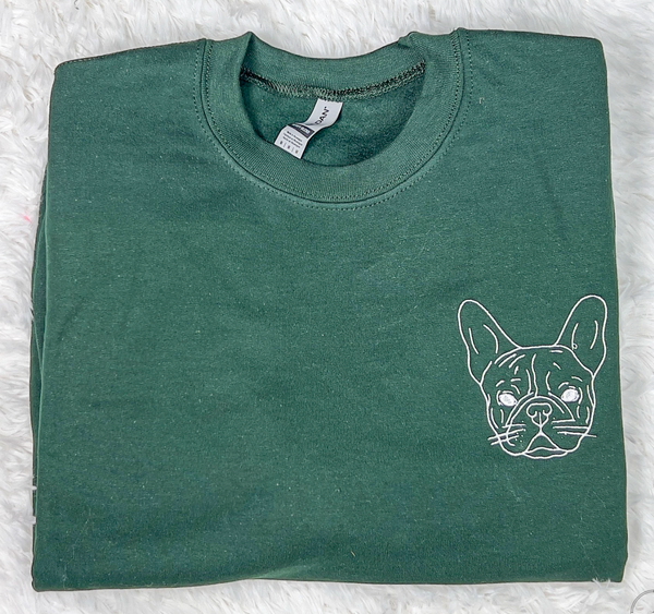 Custom Dog Breed Embroidery Pocket