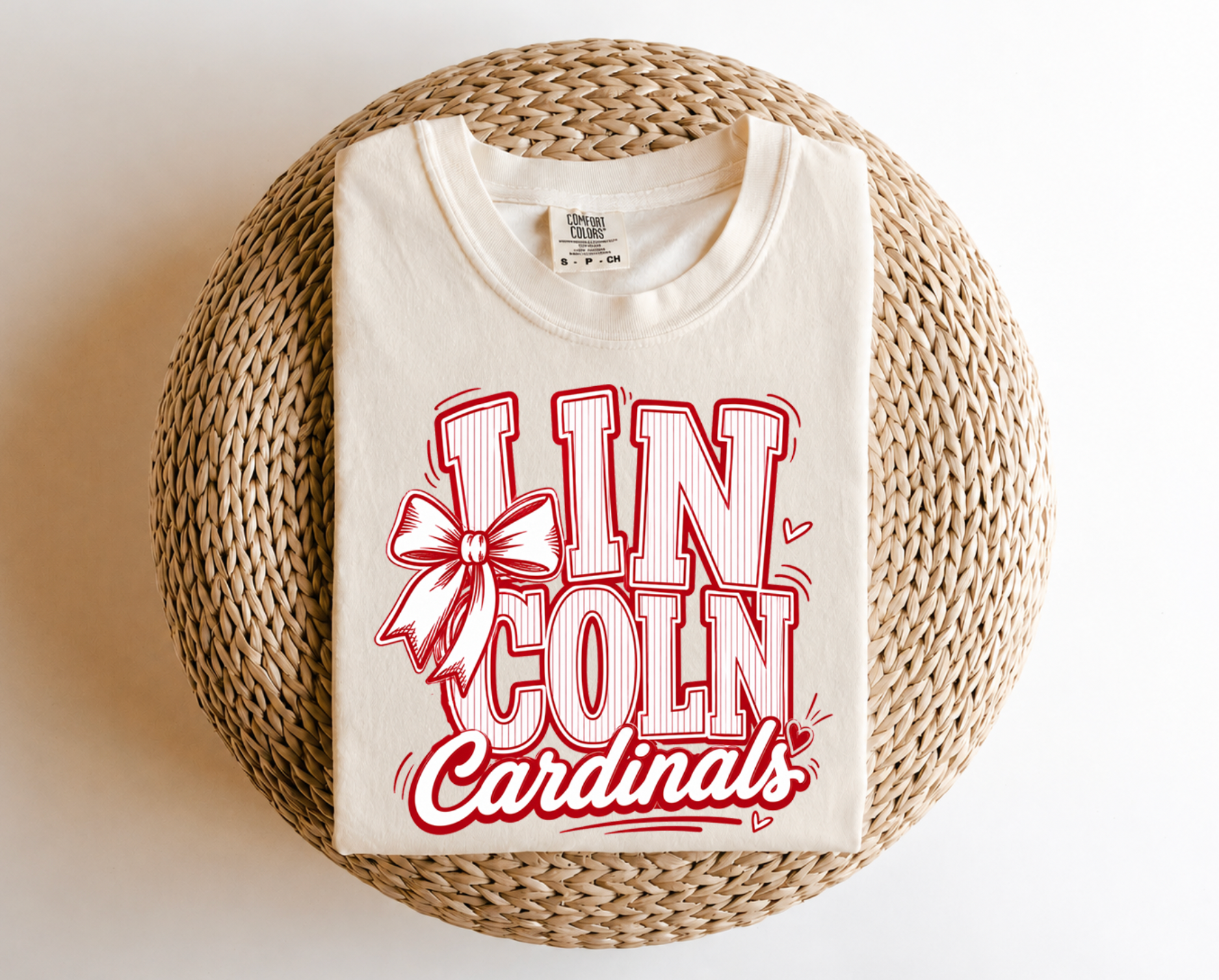 Custom Spirit School Striped Script