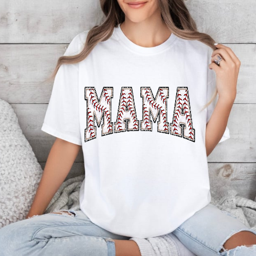 Baseball Mama Comfort Colors Boxy Tee
