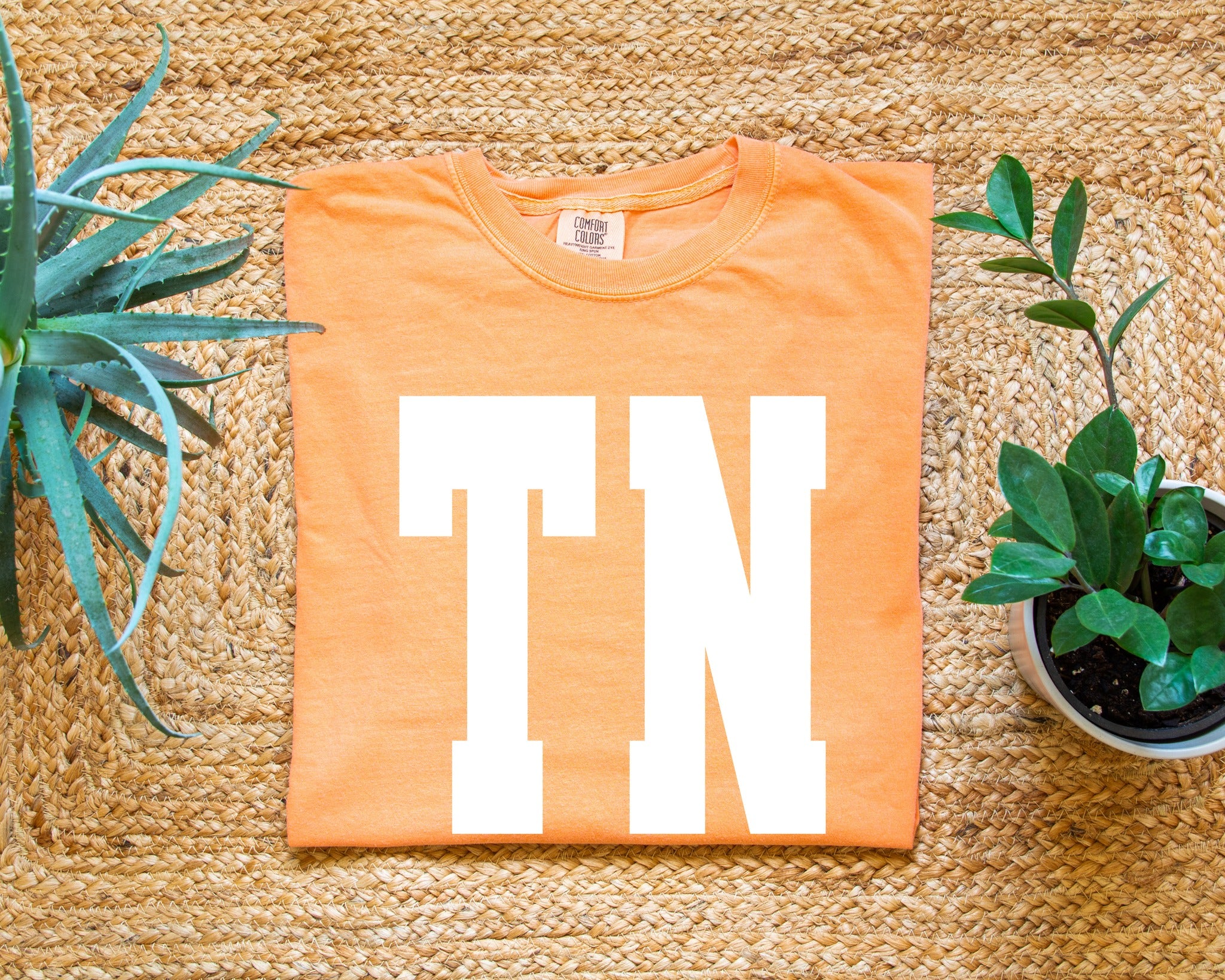 TN White Spangle Comfort Colors