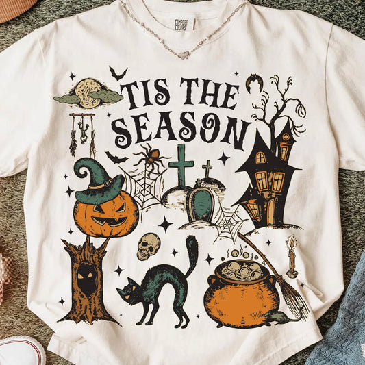 Tis the Season Halloween Black