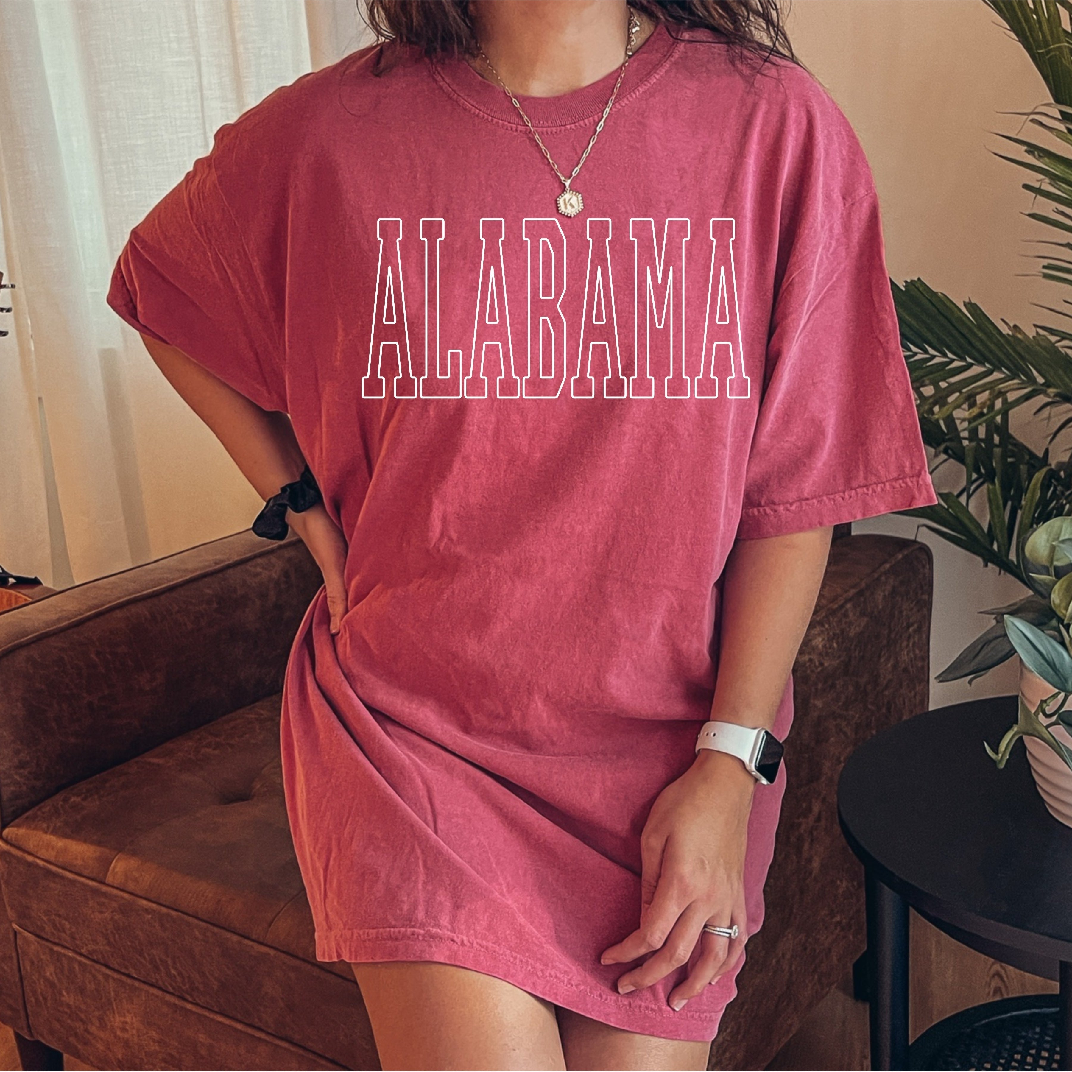 Custom Skinny Name Outline Puff Comfort Colors