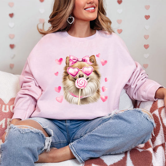 Pomeranian Valentine Dog