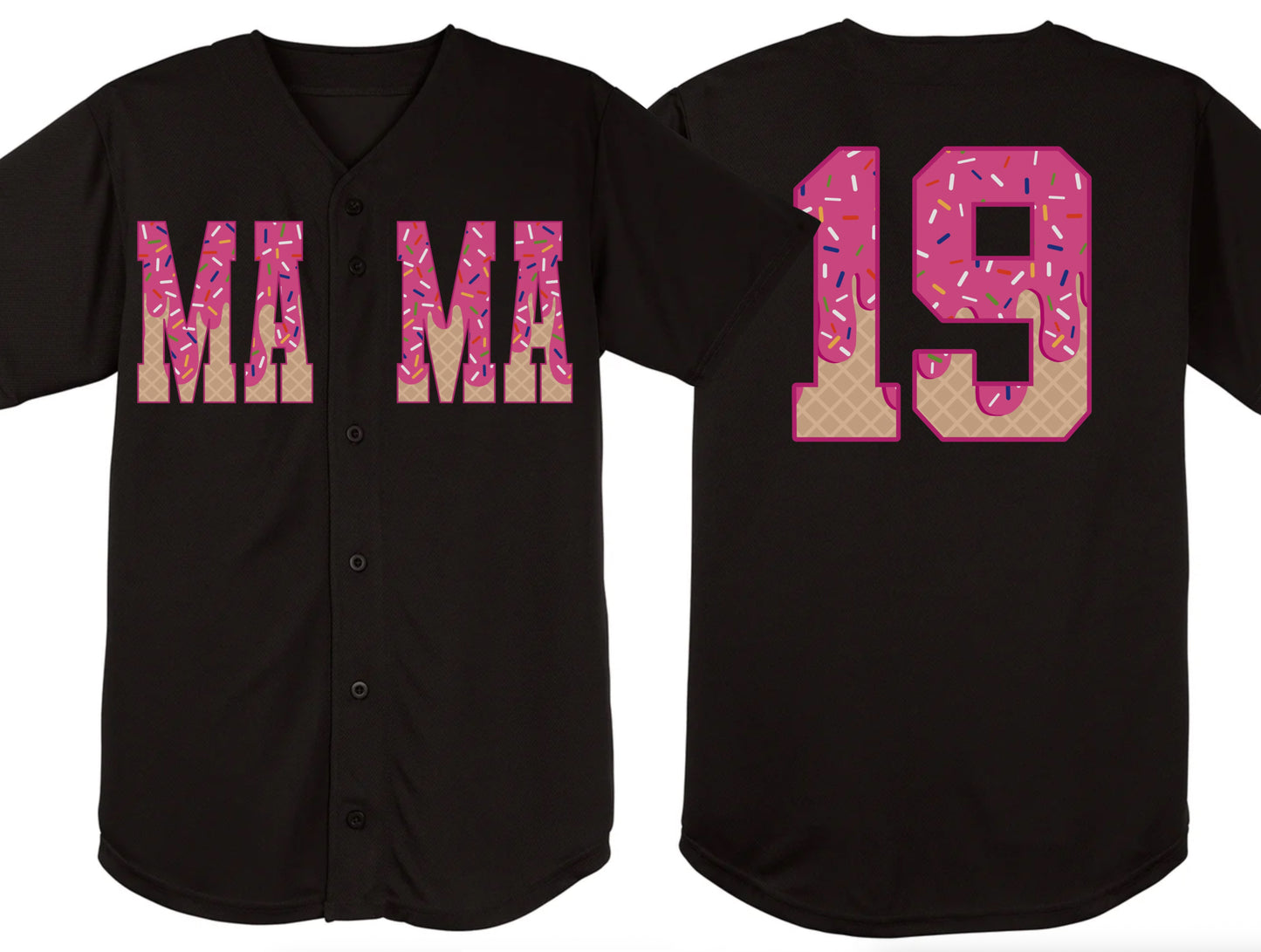 Custom Drip DTF Baseball Jersey