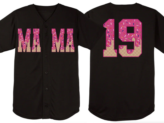 Custom Drip DTF Baseball Jersey