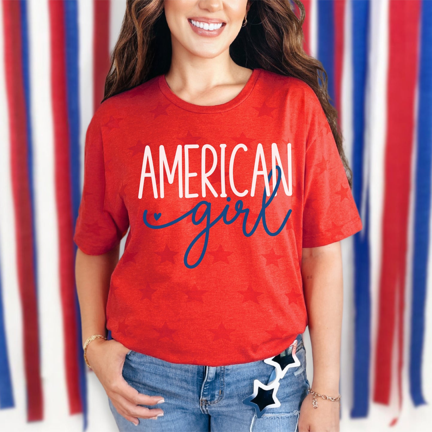American Girl Script Star Tee