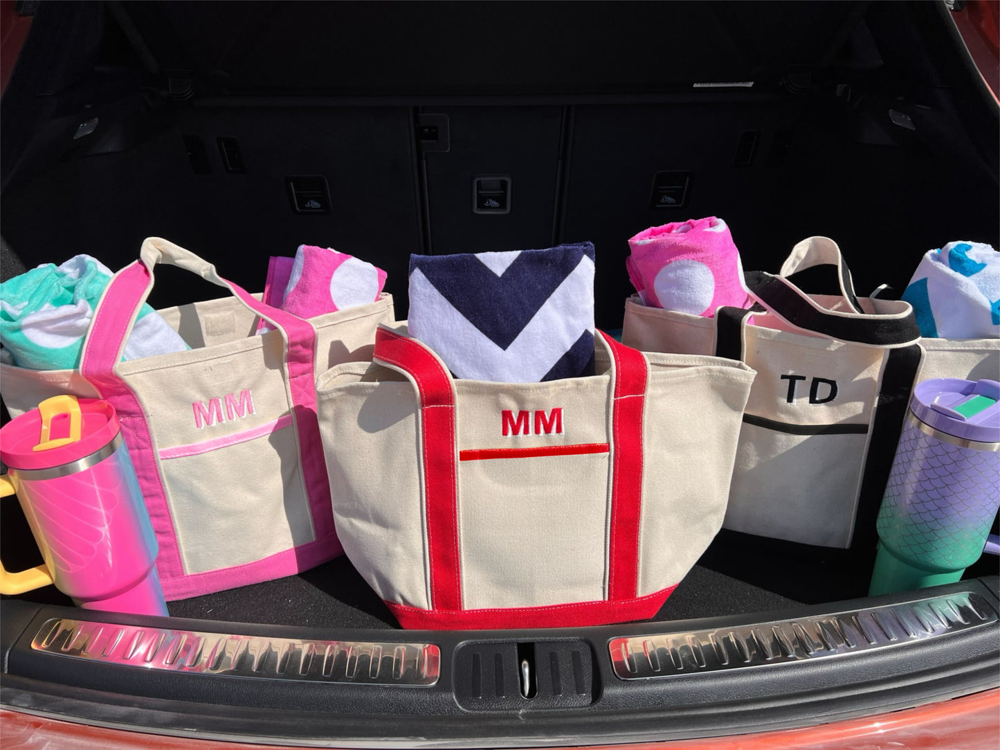 Custom Monogram Tote Bags