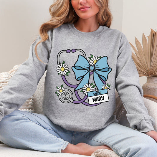 Custom Nurse Flowers with Bow