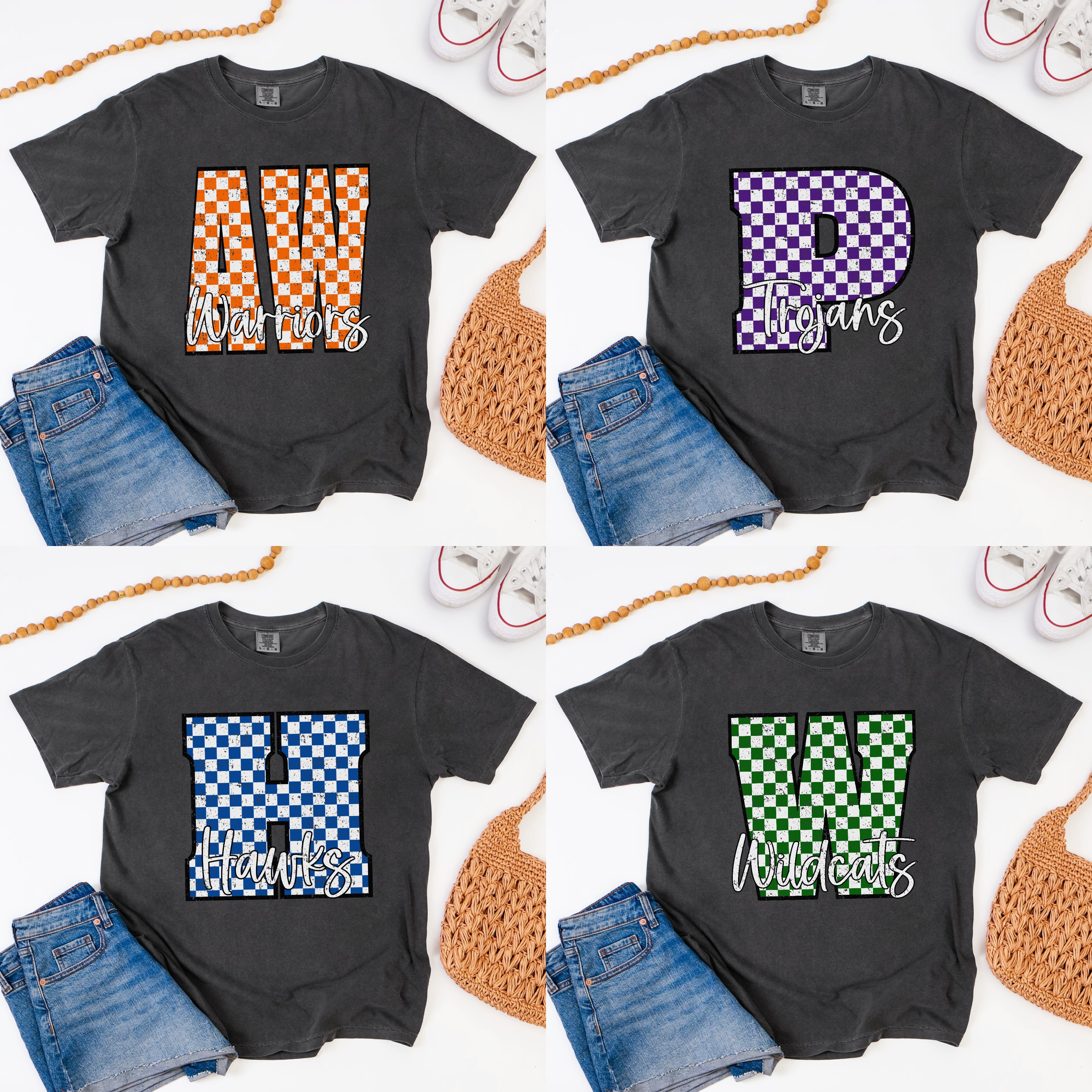 Custom Checkered Team Spirit
