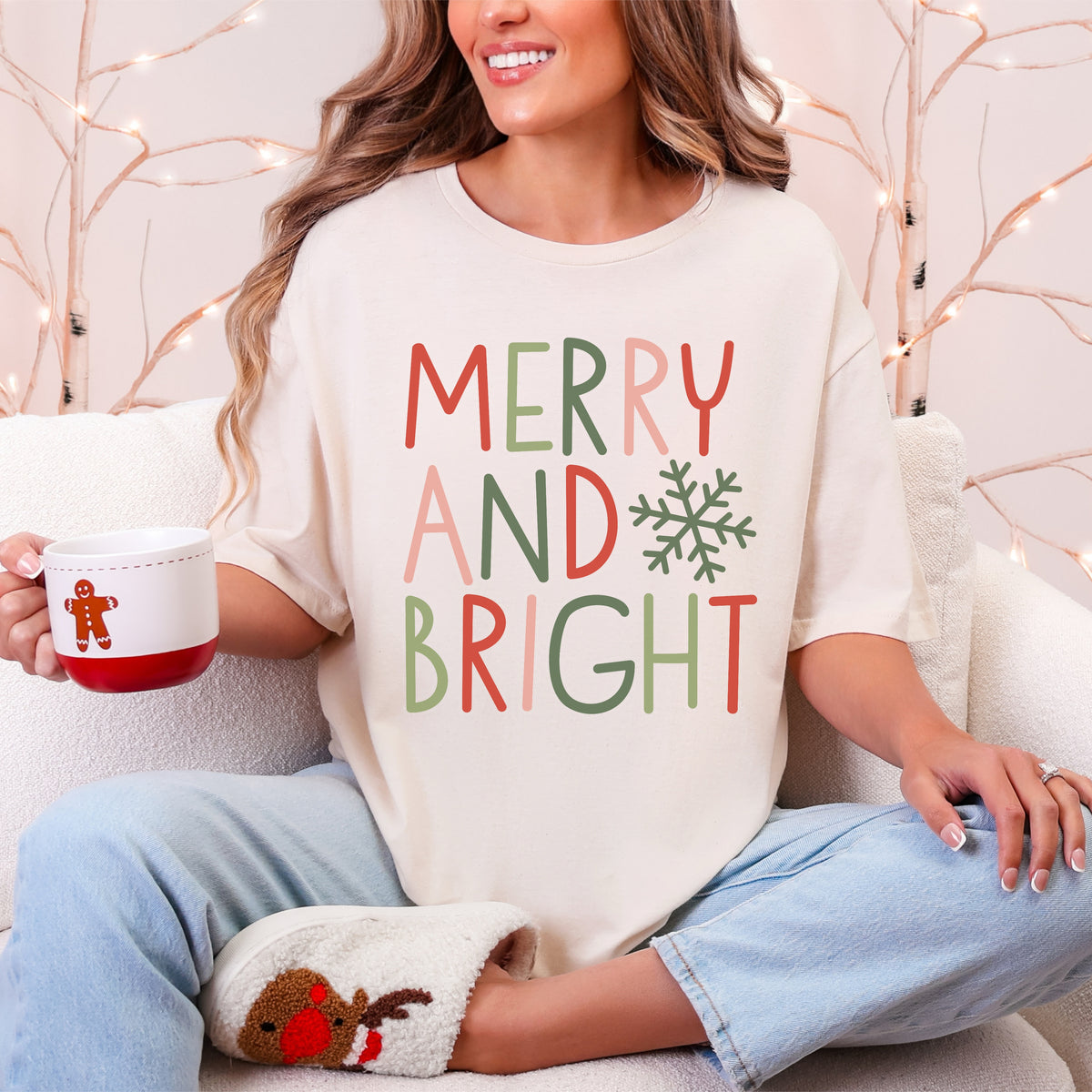Merry and Bright Snowflake Sale Tee