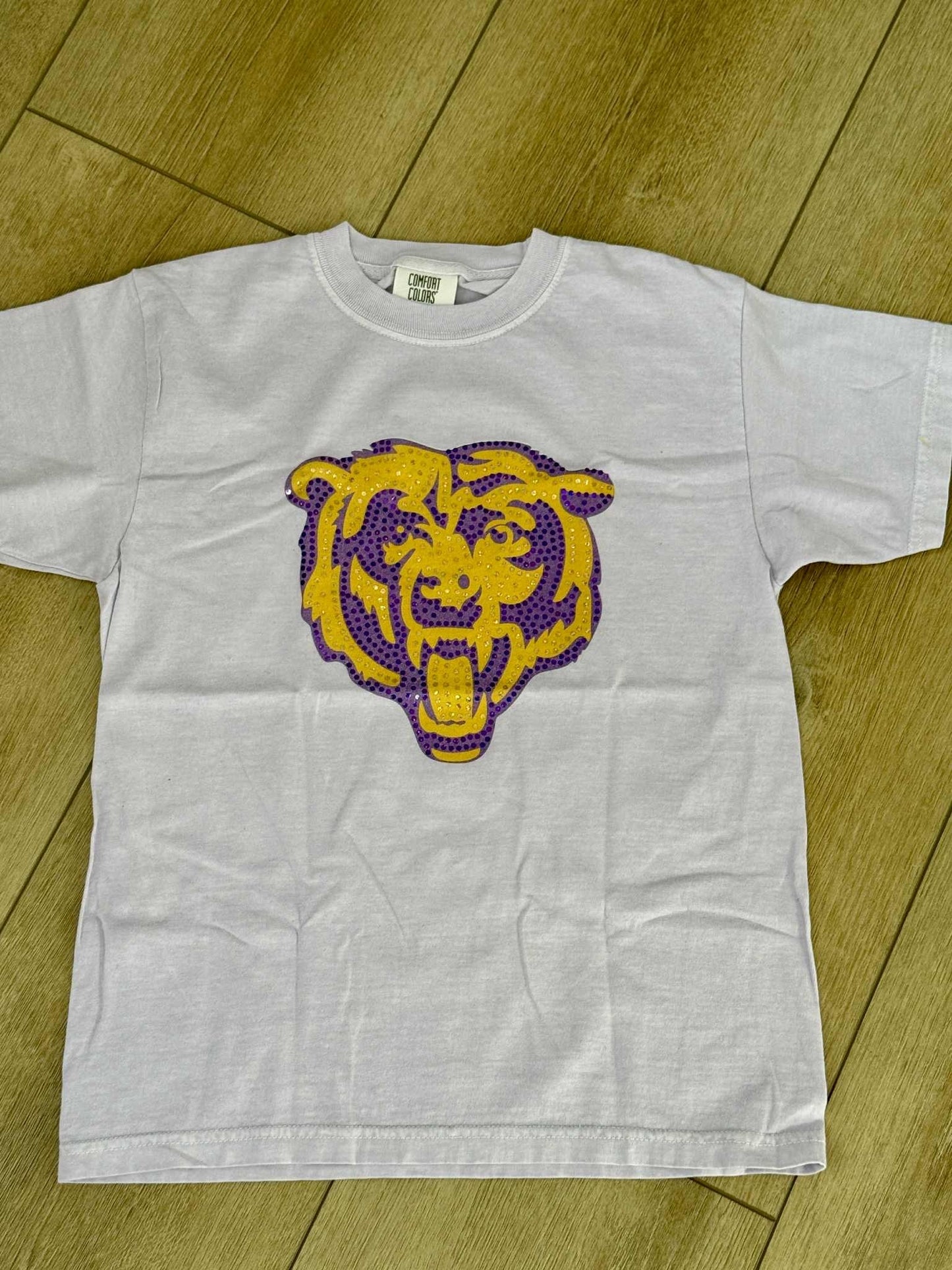 Purple Gold Bear Logo Spangle Logo