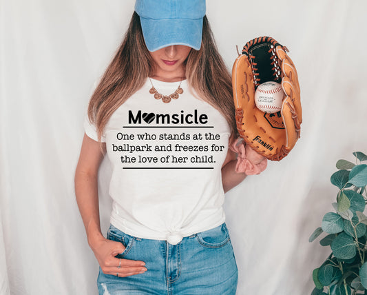 Momsicle Mom tee baseball - Power Hour