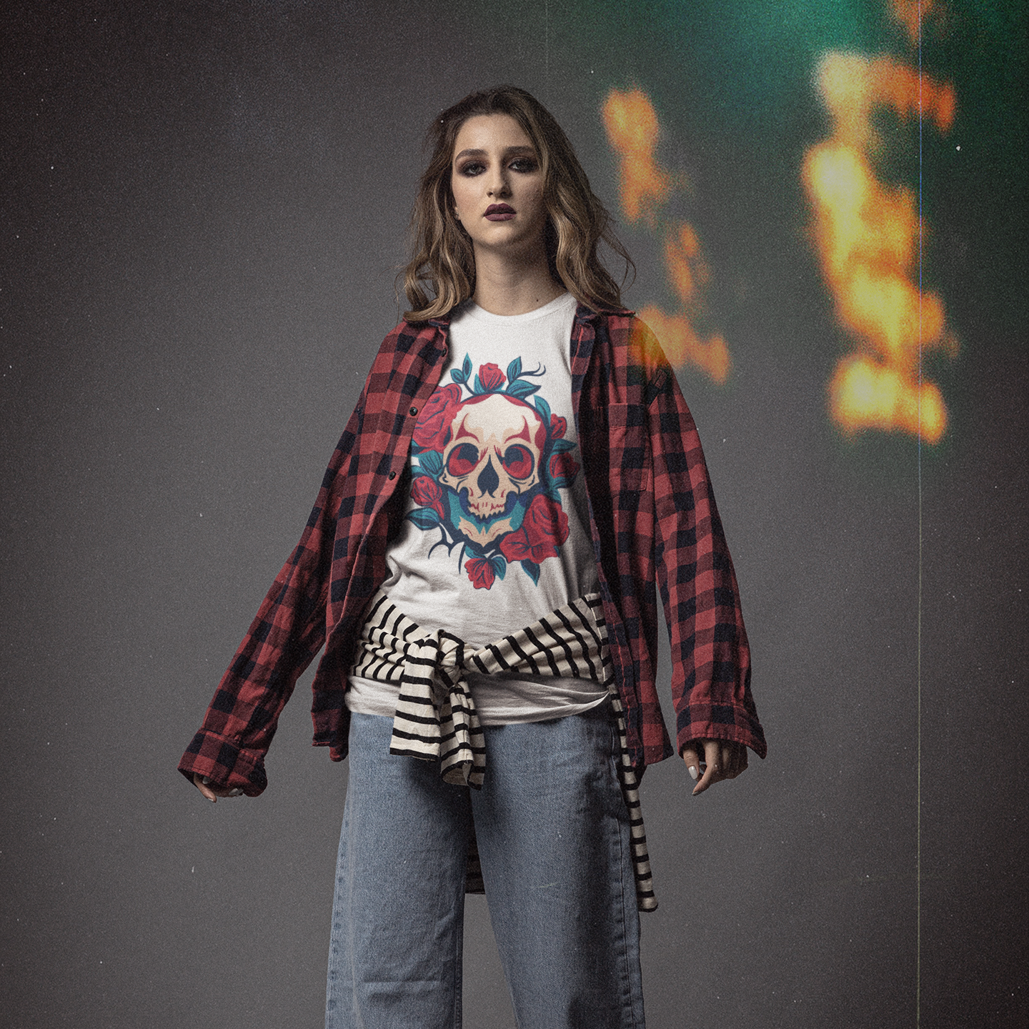 Rose Skull Tee