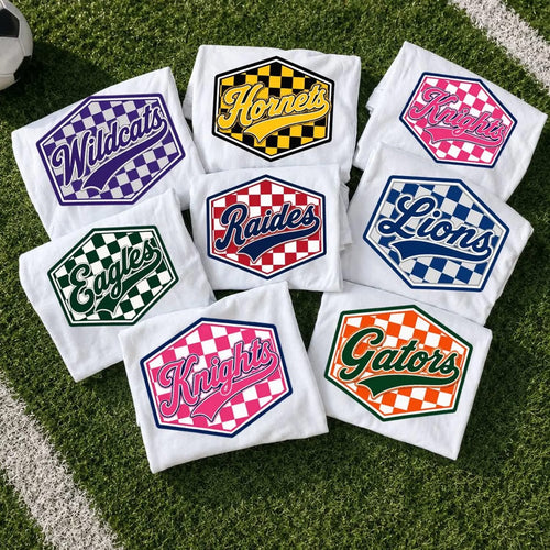 Custom Checkered Varsity Mascot