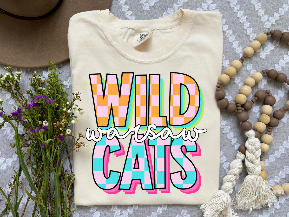 Custom Wild Cats Comfort Colors tee