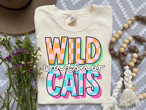 Custom Wild Cats Comfort Colors Tee