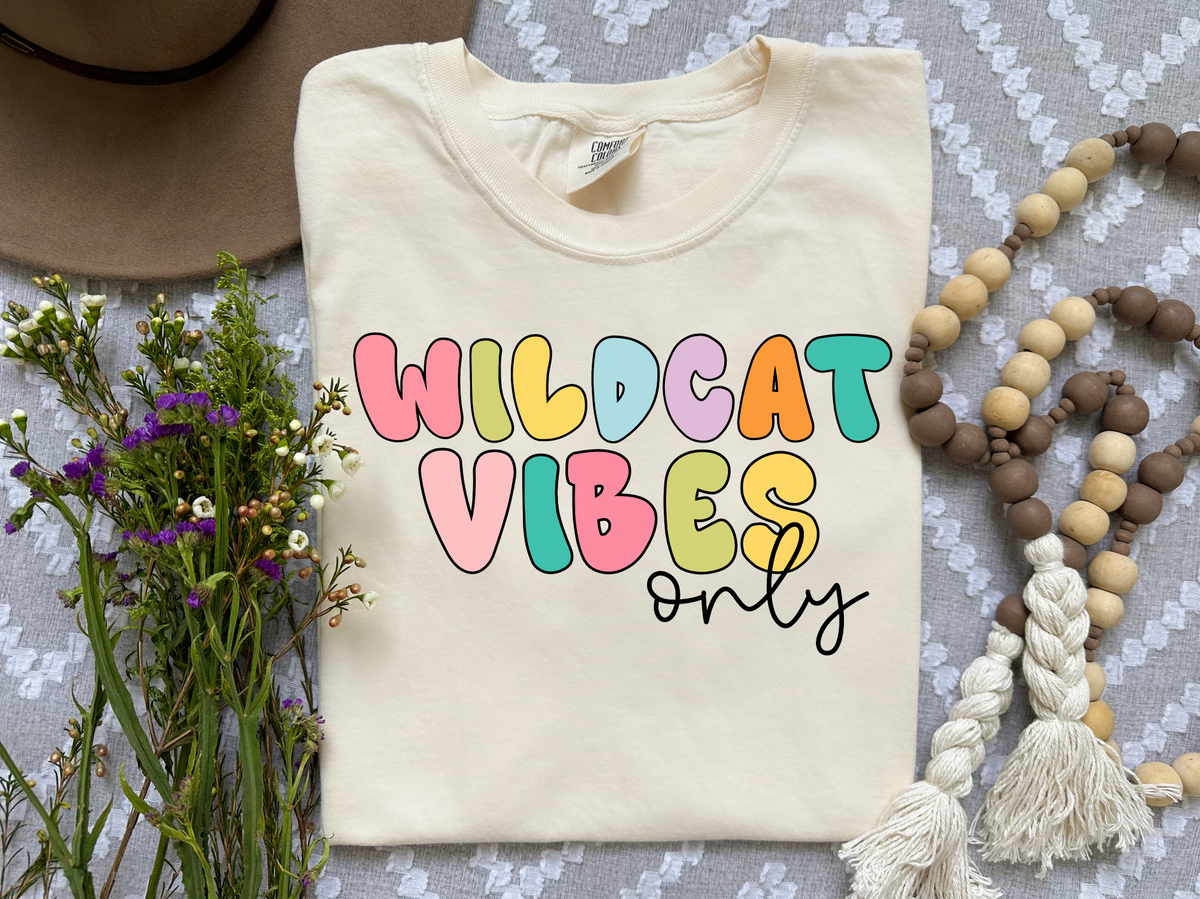 Custom Wildcat Vibes Comfort Colors tee