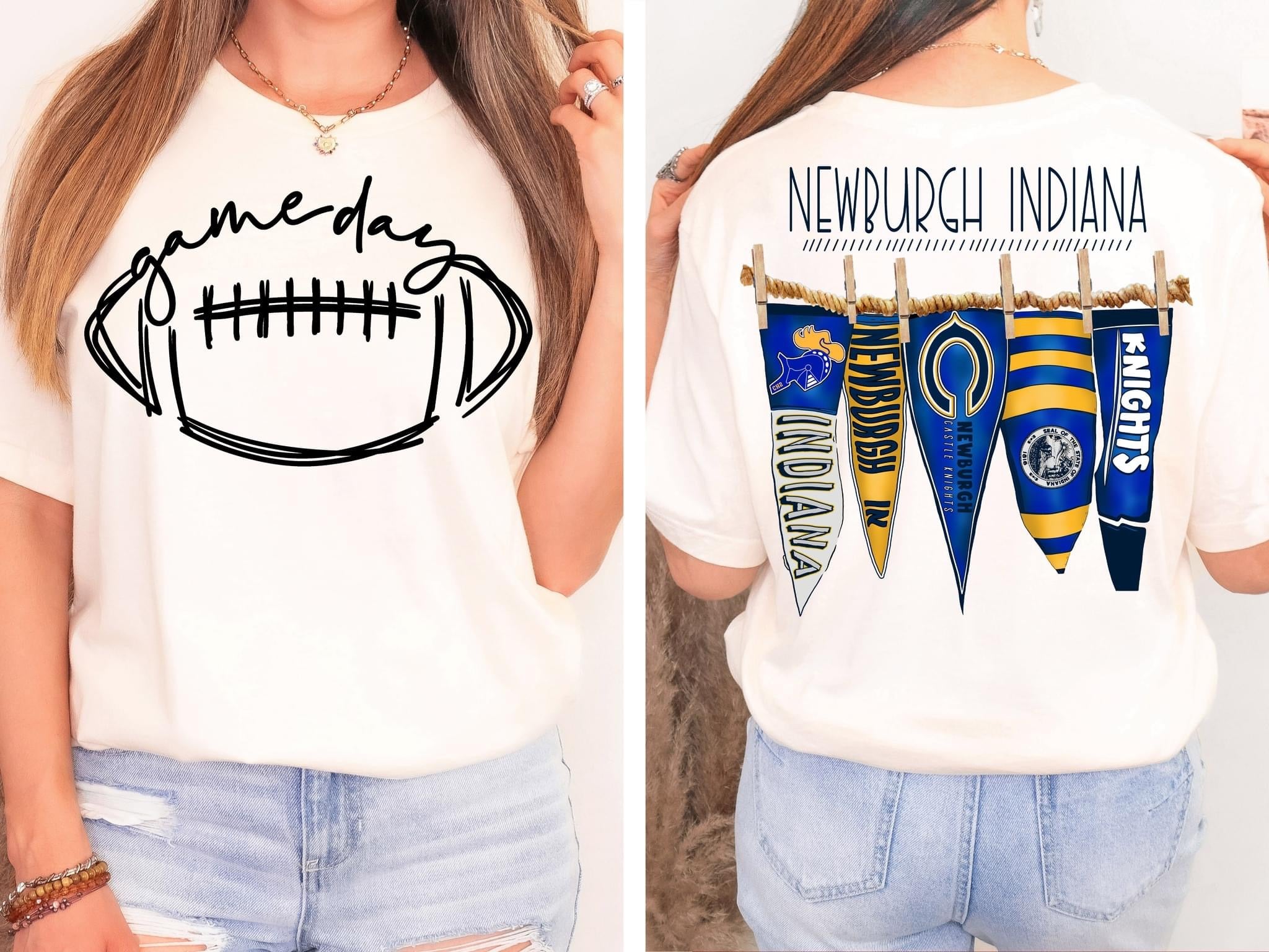 Newburgh Indiana Pennant Flags Comfort Colors