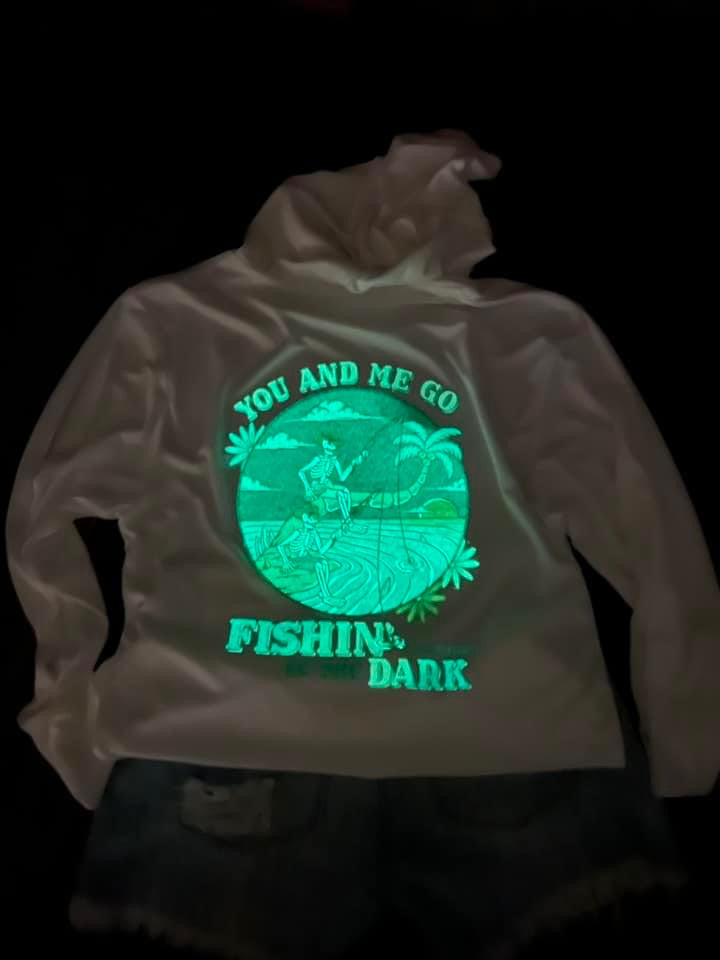 Fishing In The Dark Glow In The Dark Comfort Colors