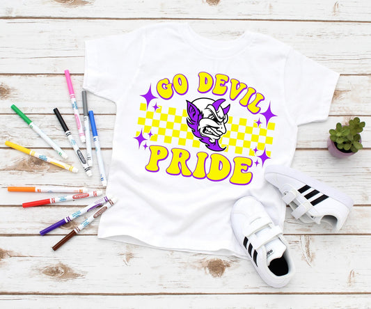 Mascot Checkered Custom School