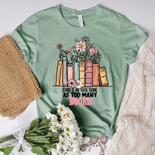 Too Many Books Short Sleeve