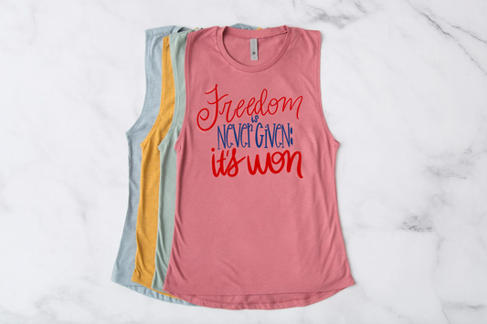 Freedom Is Never Given Its Won
