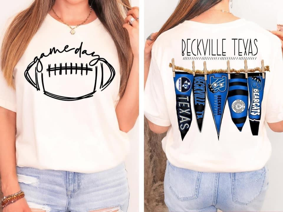 Beckville Texas Pennant Tee Comfort Colors