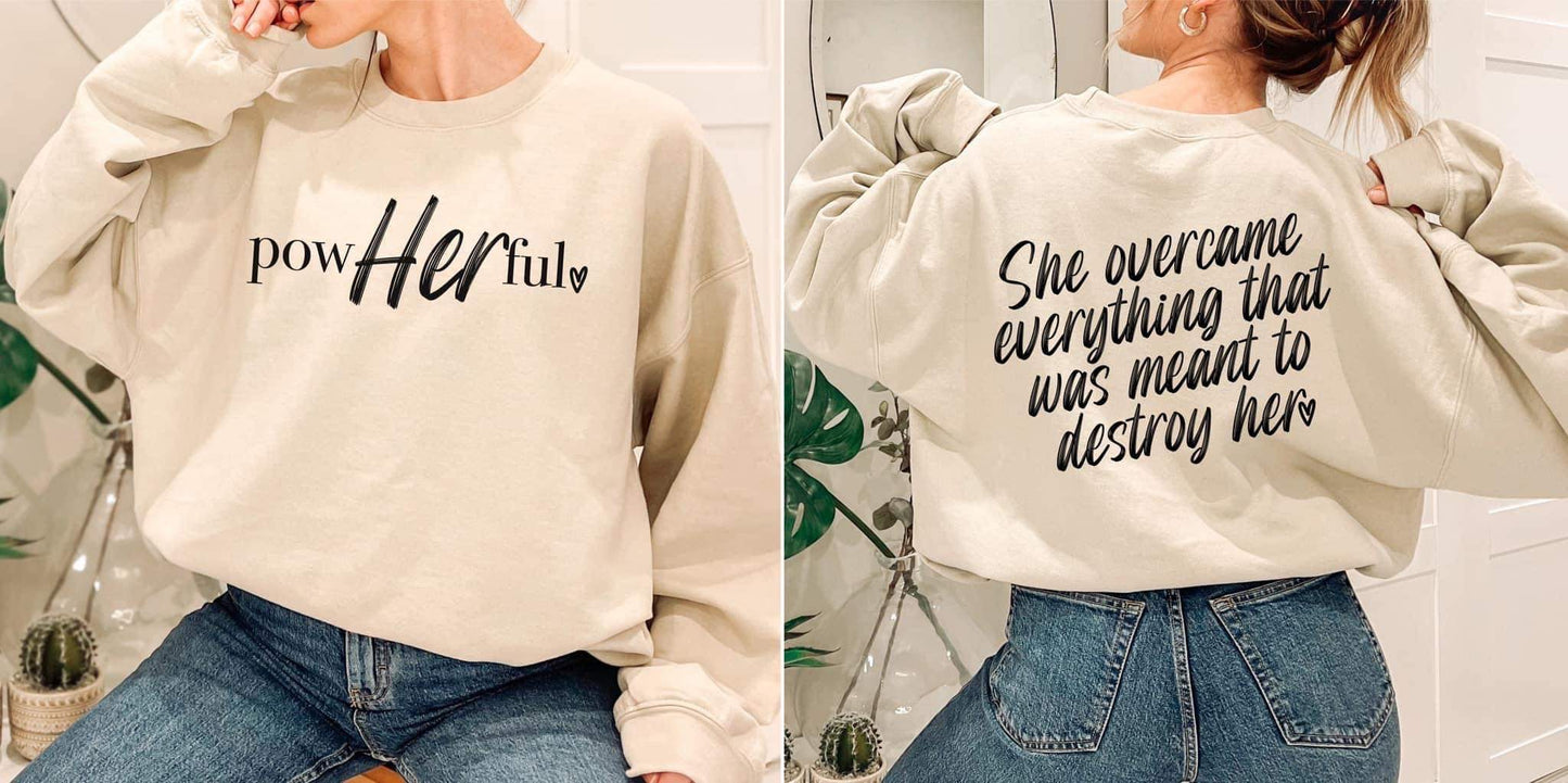 PowHERful She Overcame Short Sleeve