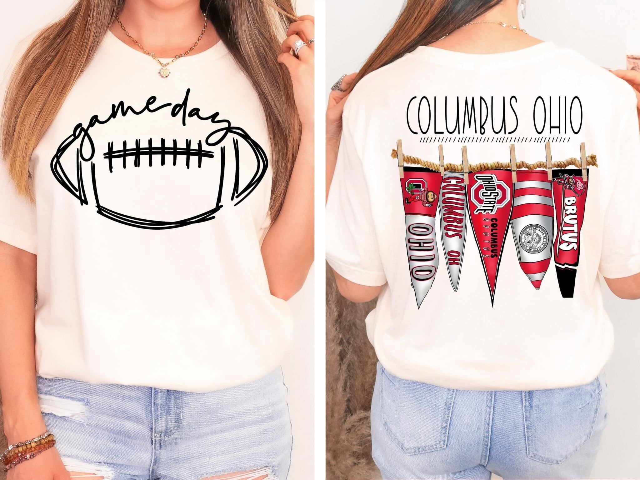 Columbus Ohio Pennant Flags