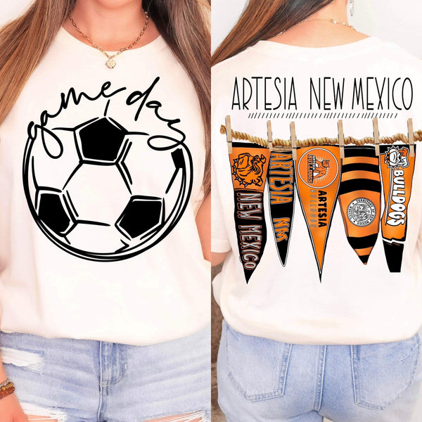 Artesia New Mexico Soccer Pennant Flags Short Sleeve