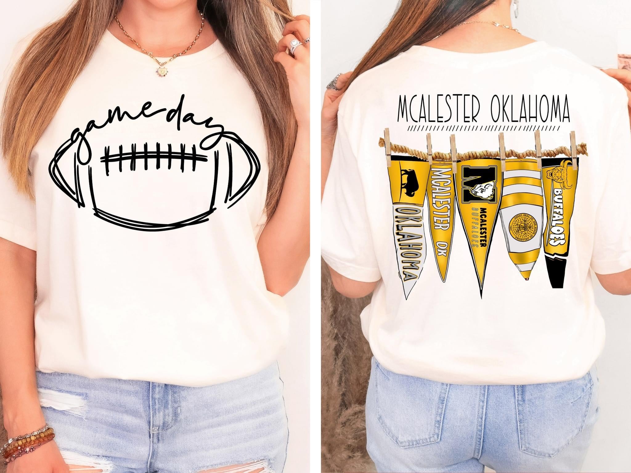McAlester OK Pennant Flags Fleece