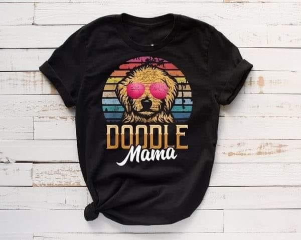 Doodle Mama Retro Circle Short Sleeve